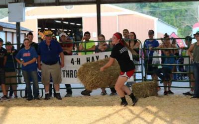 Hay Bale Throwing Contest